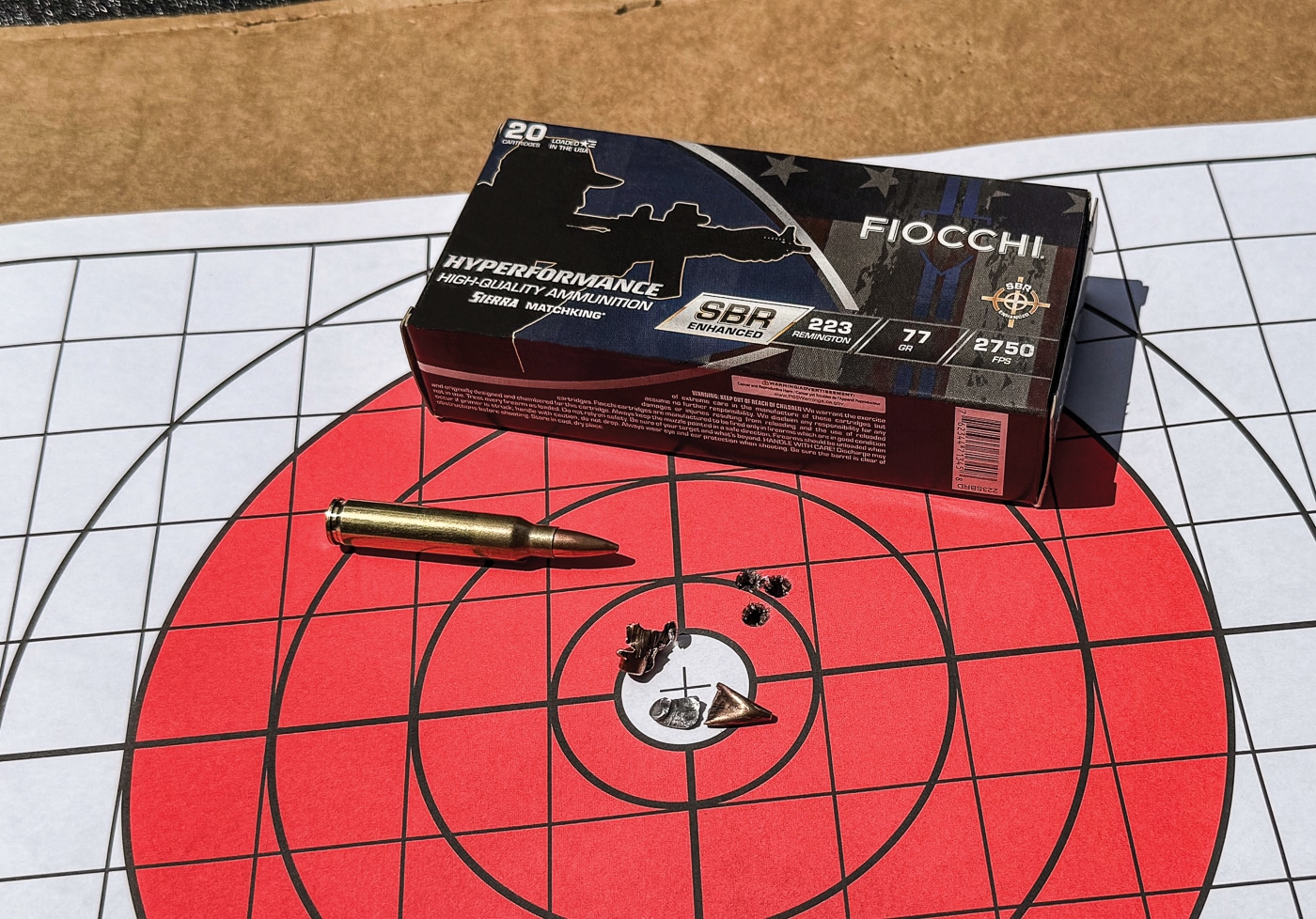 accuracy testing on a paper target