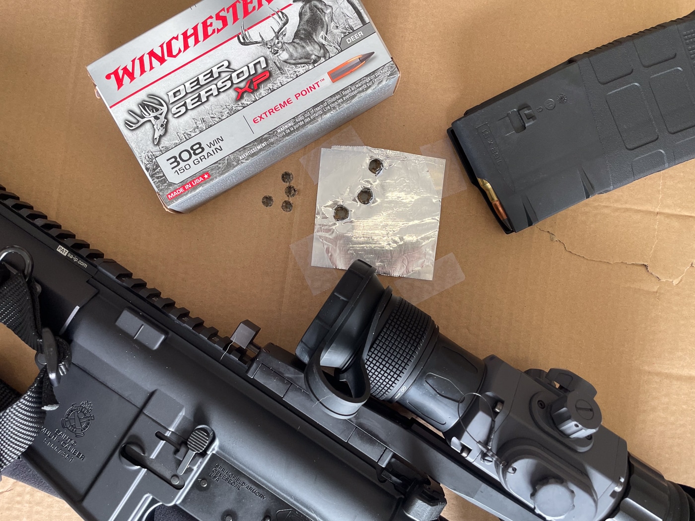 sighting in the Armasight Thermal Contractor Pro 640 3-12x50 scope