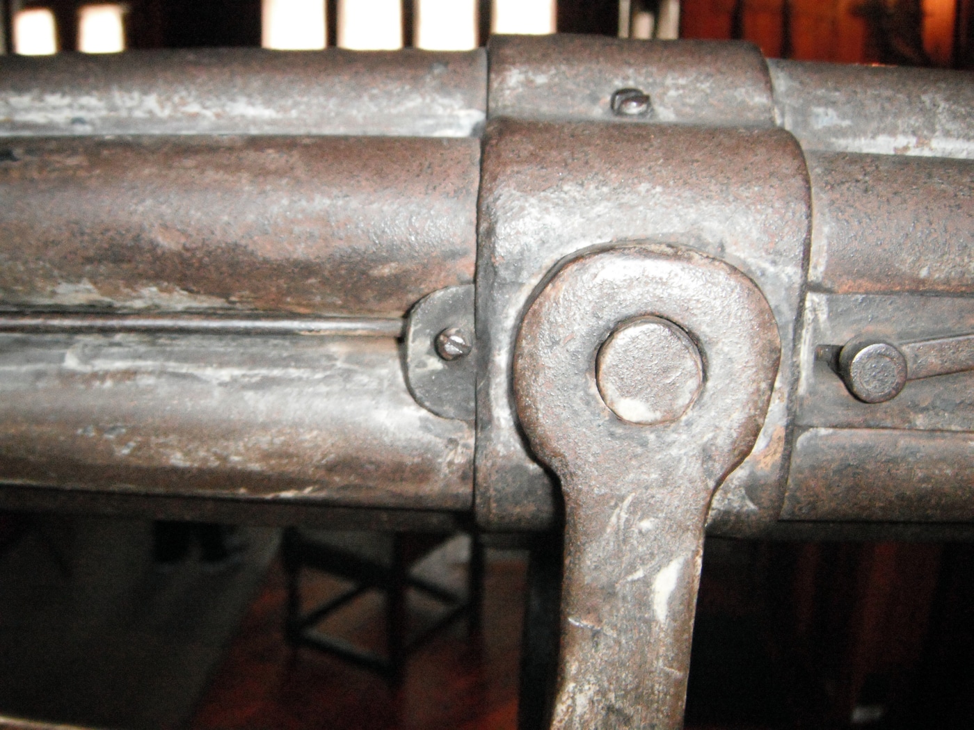 swivel mount connecting point of Chambers gun