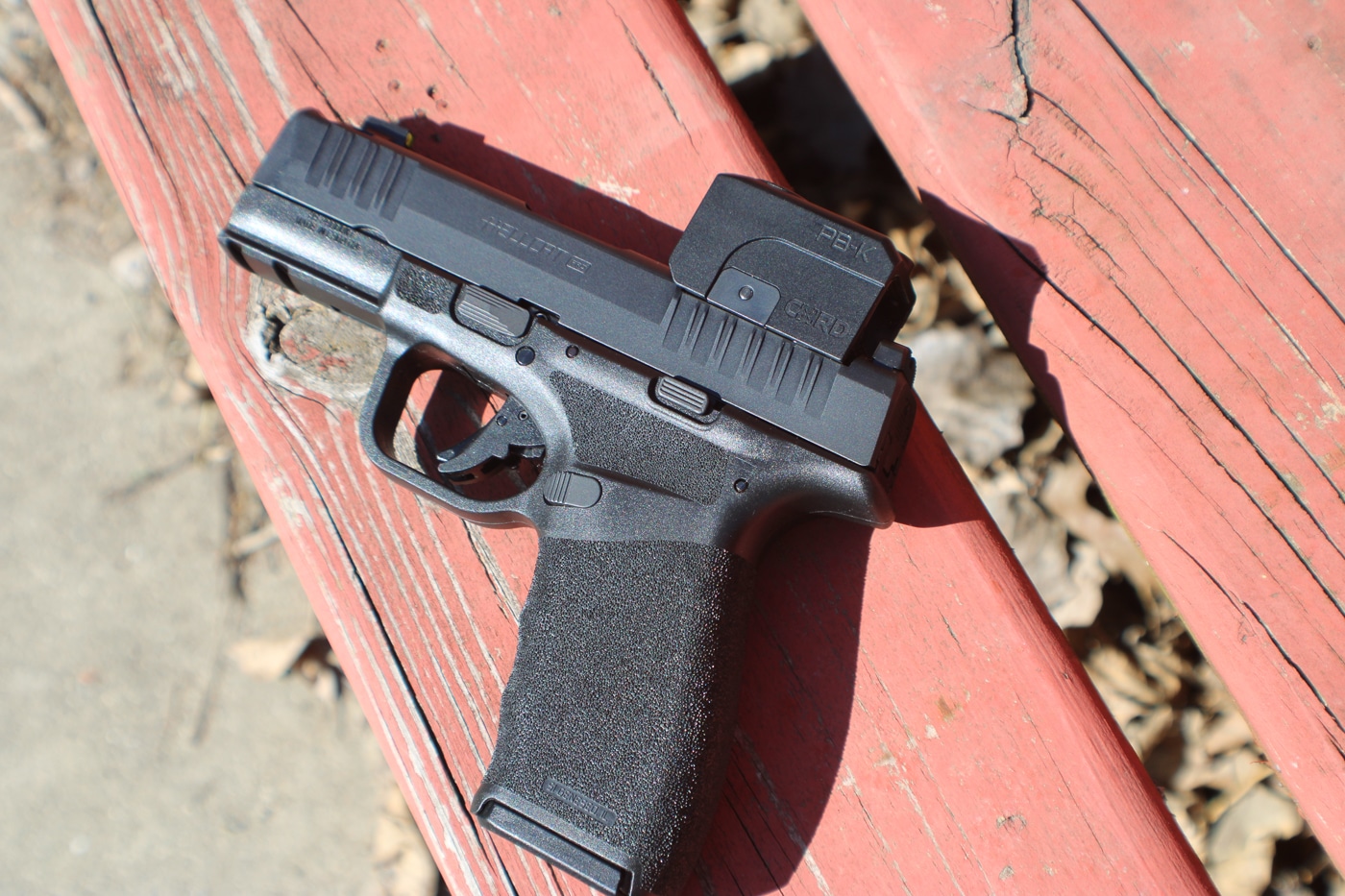 CORD Pandora PB-K reviewed on the outdoor shooting range in bright sunlight conditions