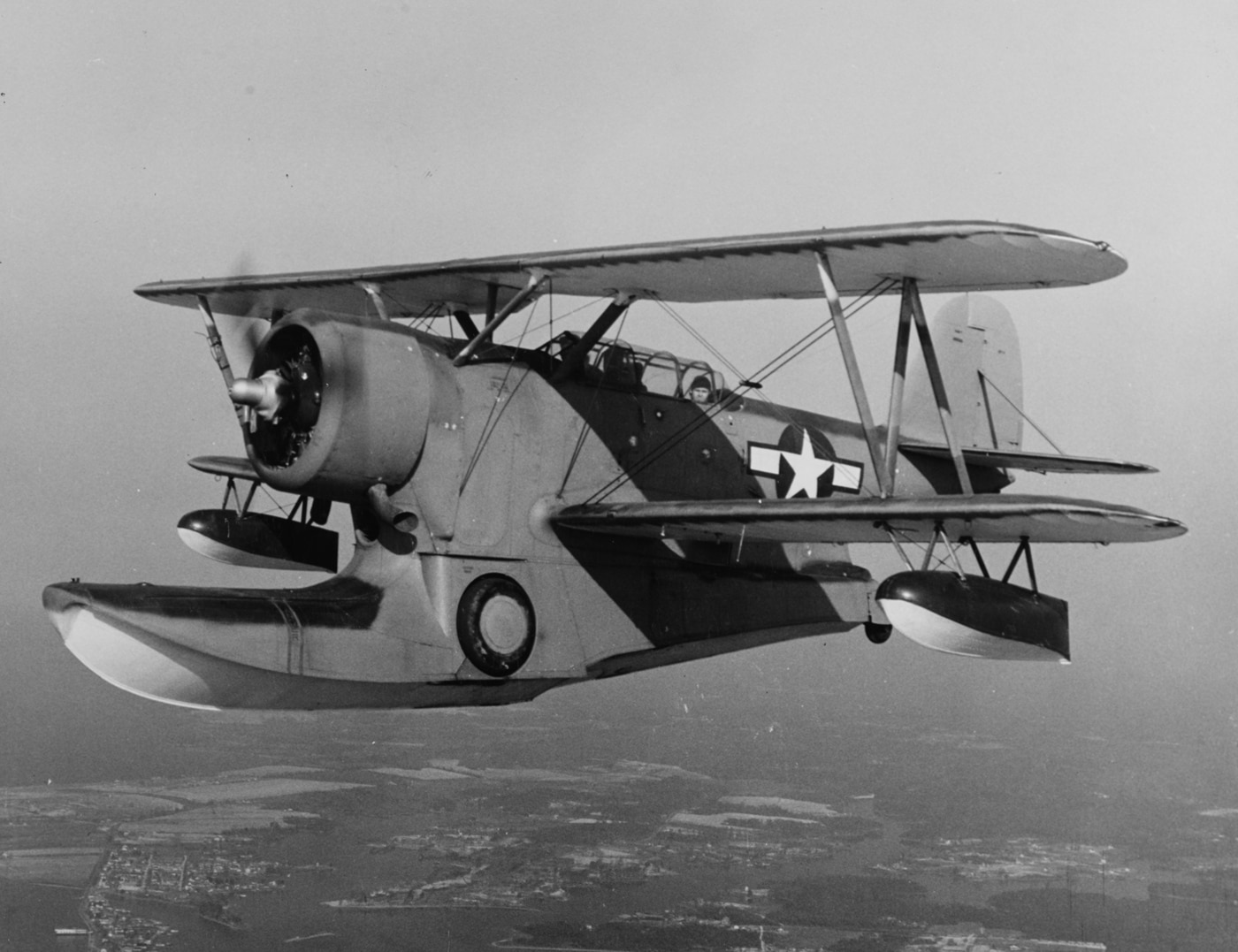 Columbia made Grumman J2F-6 Duck in flight