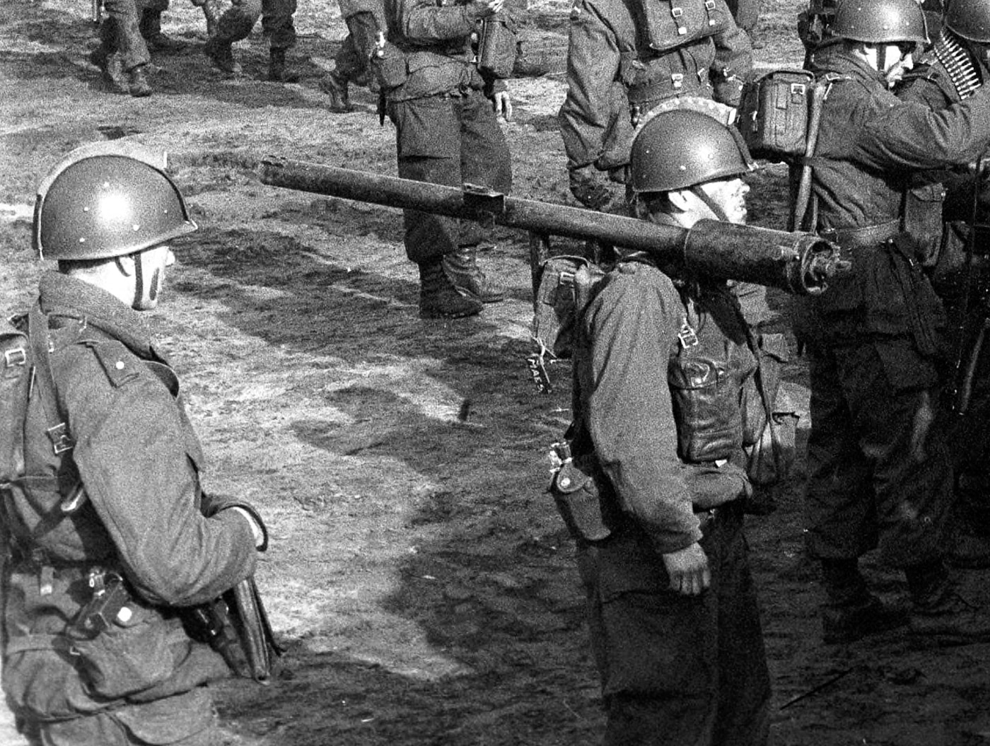 Dutch M18 gunner for a joint NATO exercise in 1964