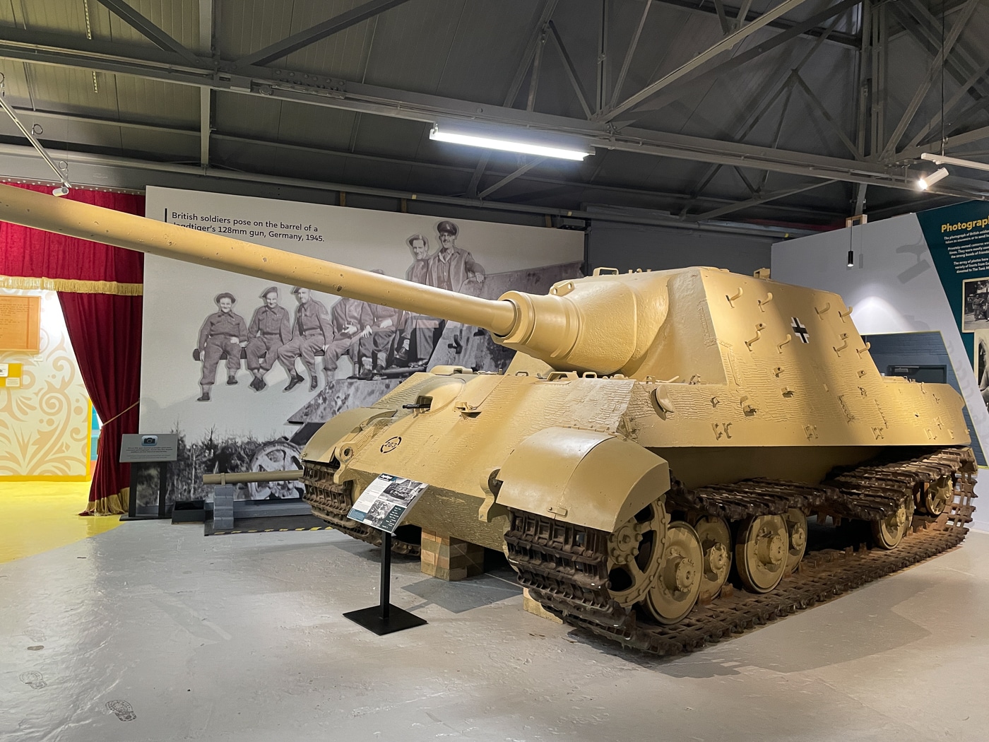 Jagdtiger tank destroyer at The Tank Museum