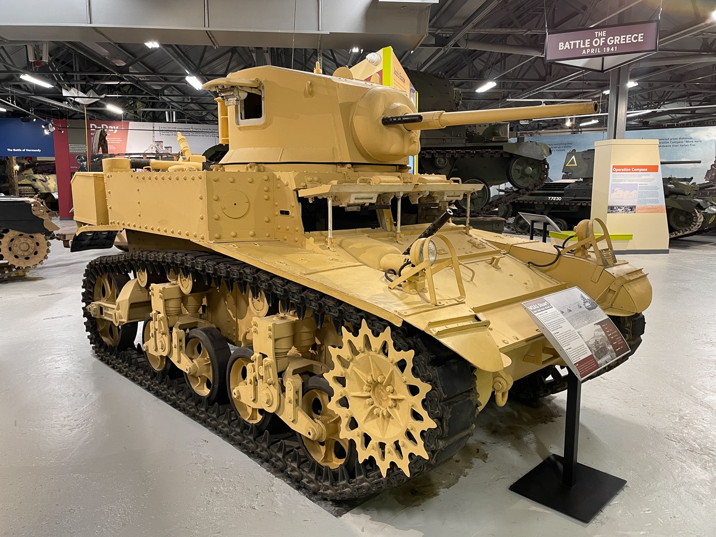 M3A1 Stuart light tank at The Tank Museum