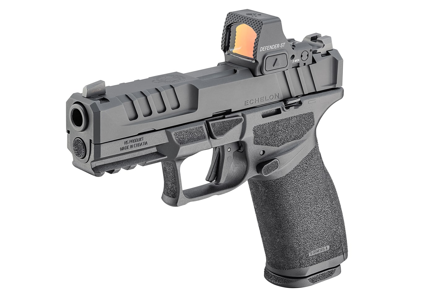 Springfield Armory Echelon 4.0FC pistol with Vortex Defender-ST red dot sight which won the NTOA Gold award