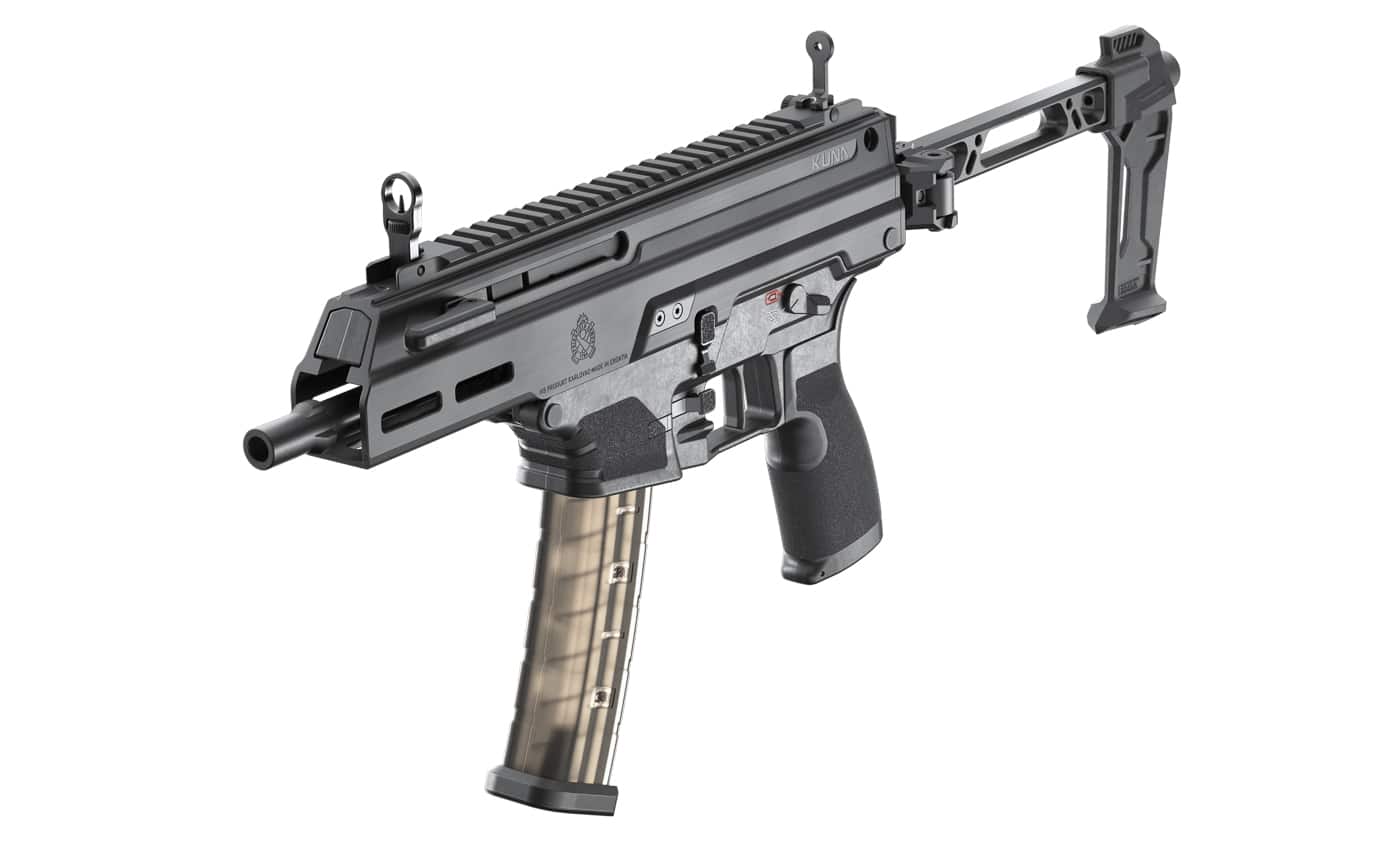 Springfield Kuna tri-lug muzzle from side