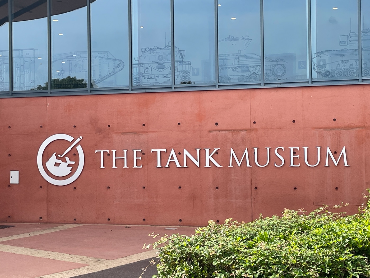 The Tank Museum logo and sign