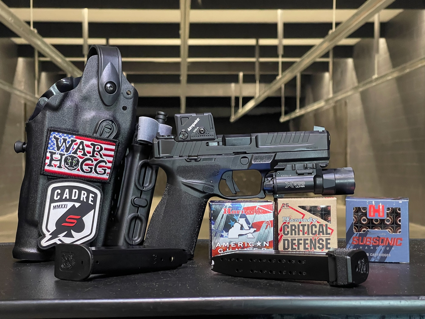 author owned pistol with ammo used in this article
