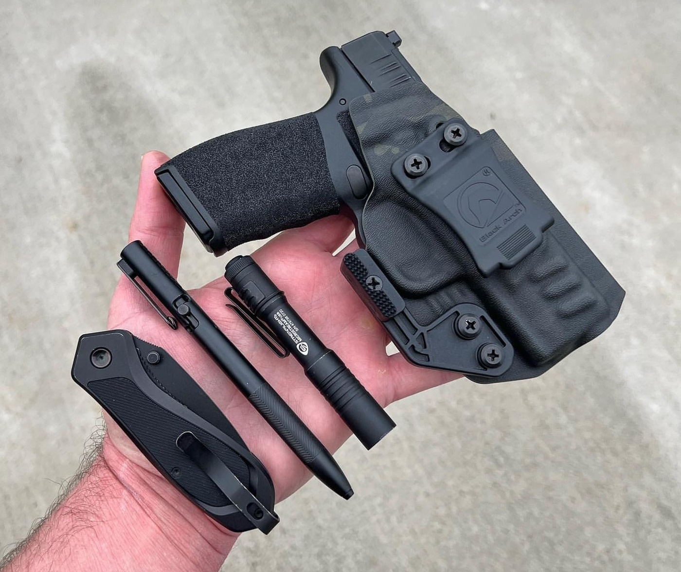 author showing EDC items as a parent