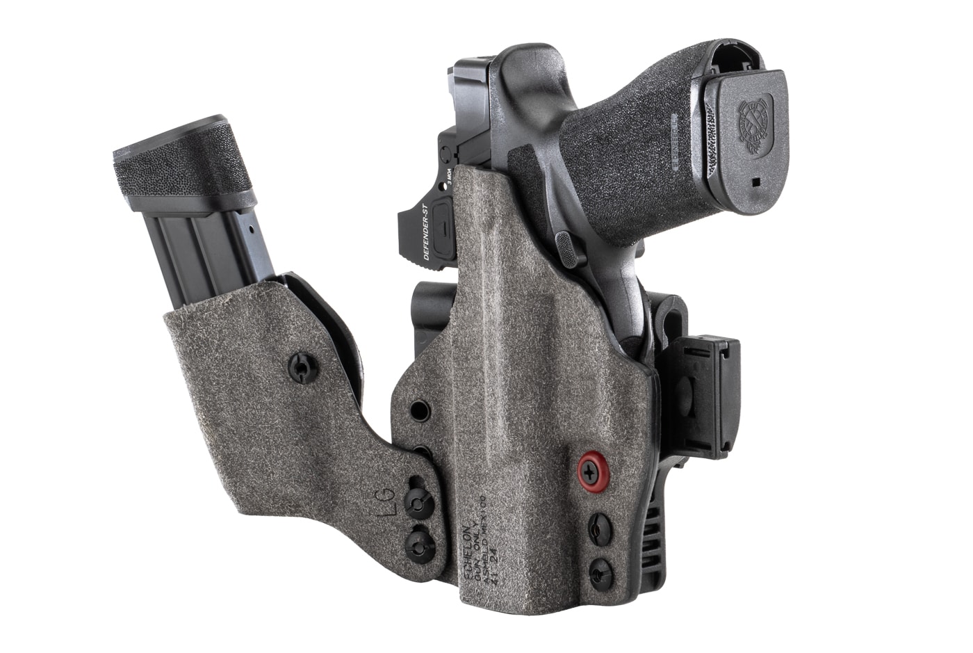 back side of Safariland Incog X holster and magazine holder