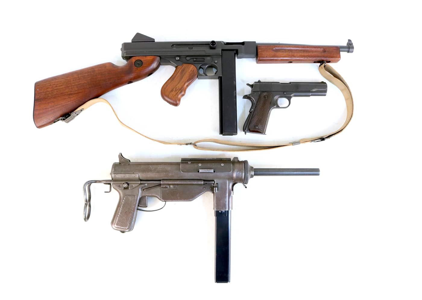 small arms issued to US tankers during World War II