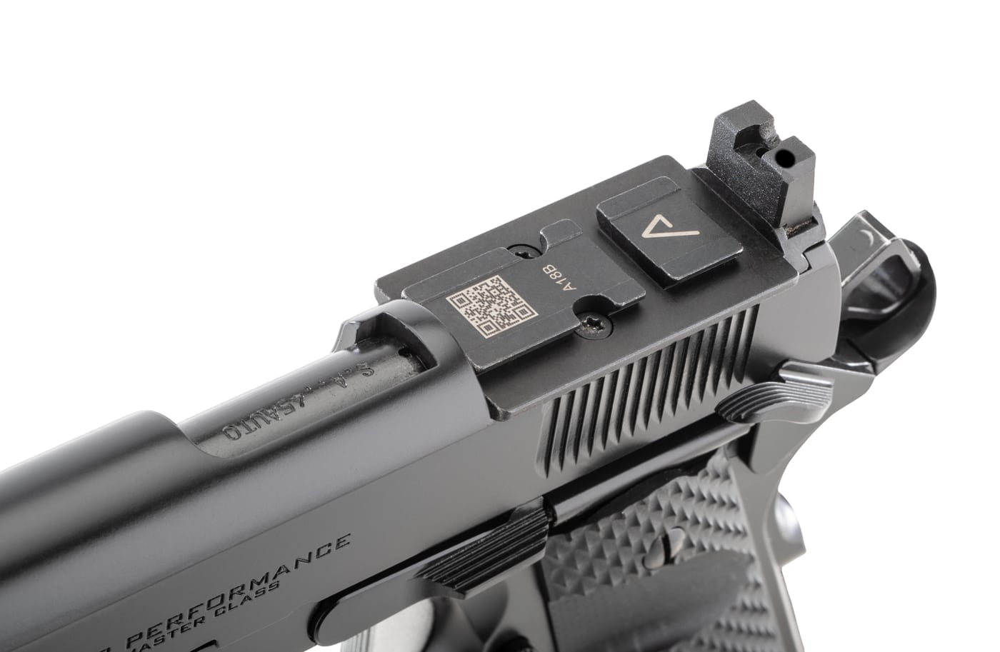 AOS mounting plate on the Springfield Armory Master Class 10-8 Performance 1911
