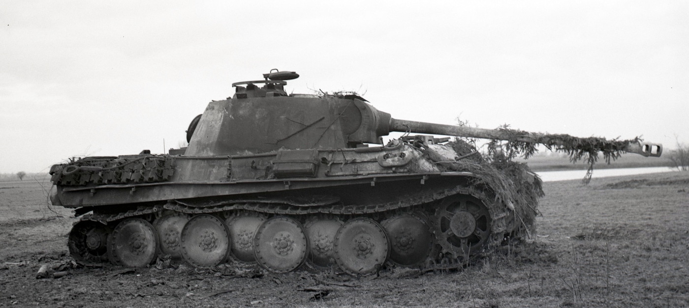 Panther Ausf. G wreck near Malmedy Belgium