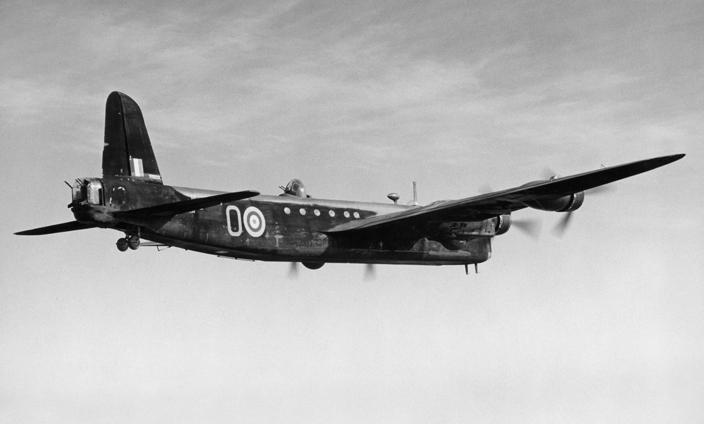 Short Stirling in flight during 1942