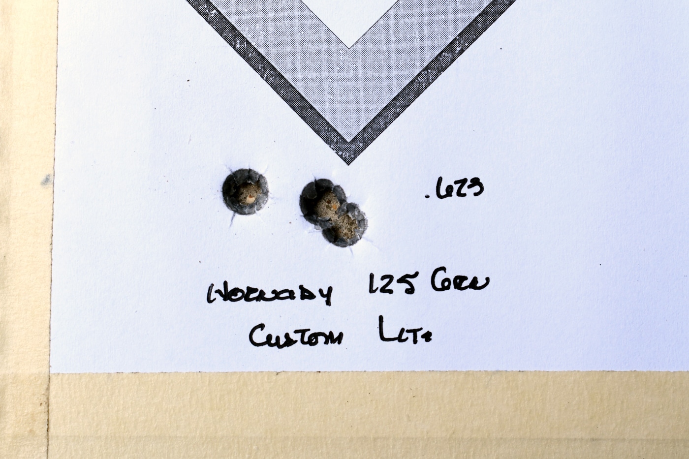 Springfield Armory Model 2020 Waypoint with SG-100 Cerakote finish range testing on paper target with Hornady SuperLite ammunition