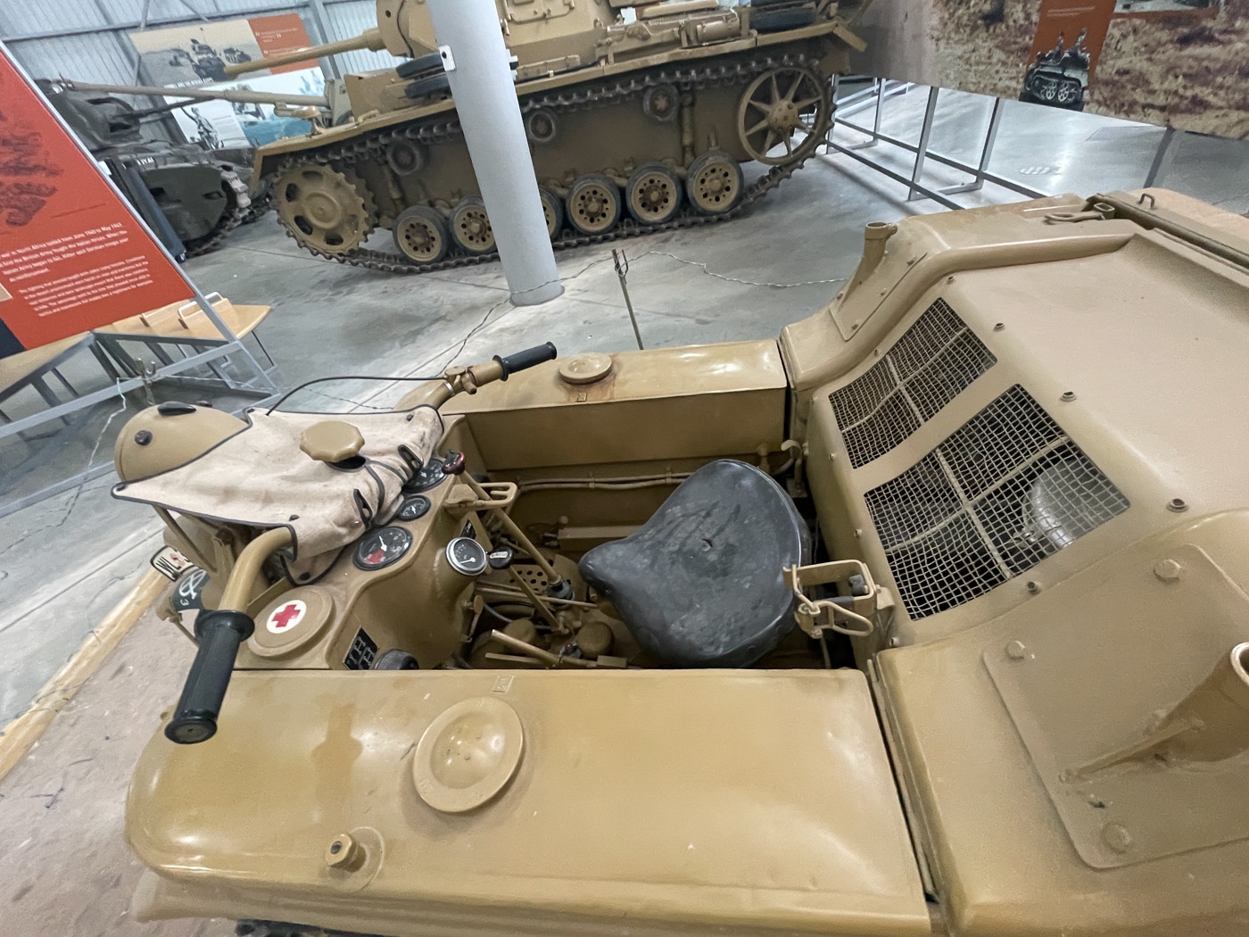 driver position in Kettenkrad