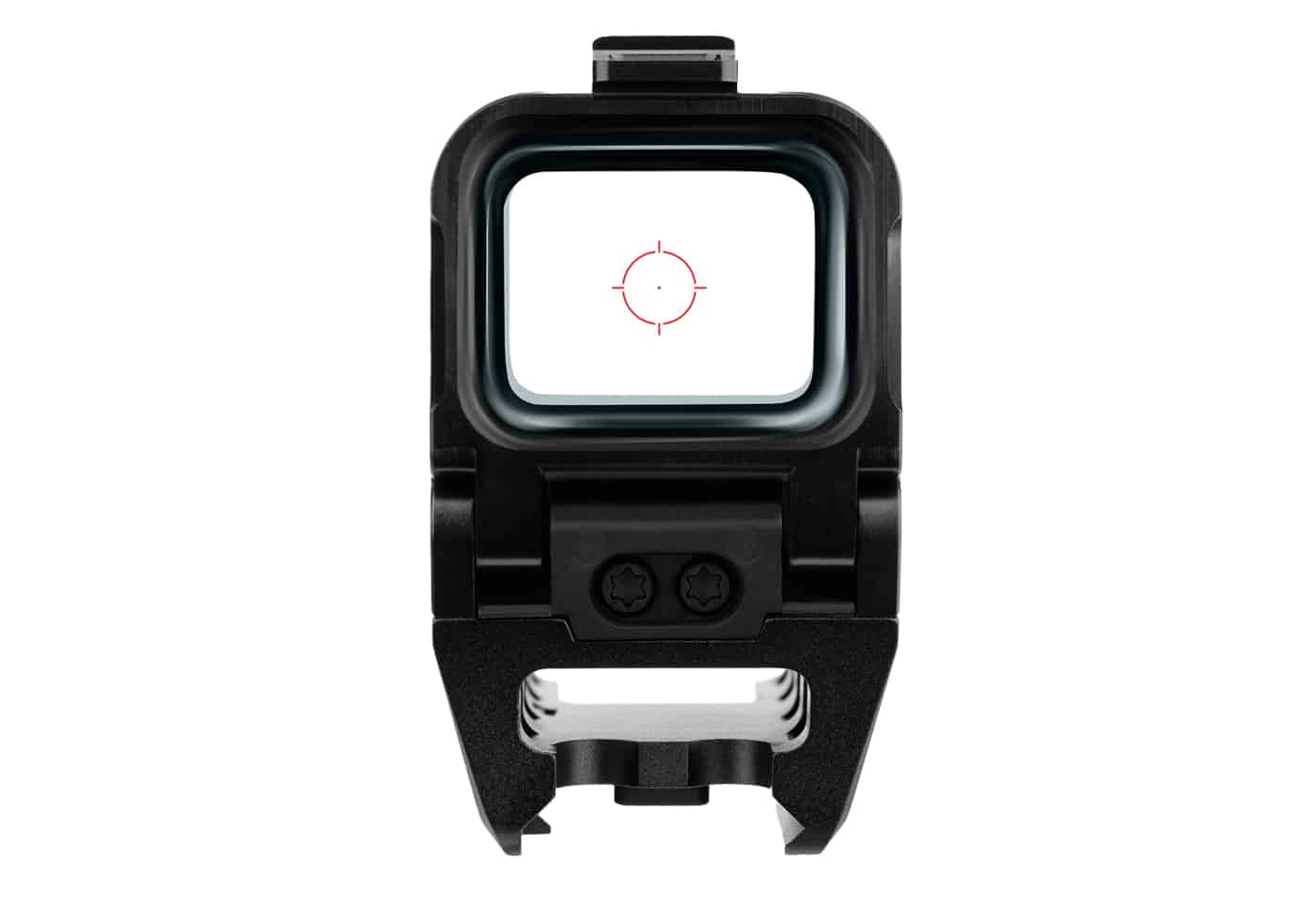 red reticle used by the Osight R red dot sight