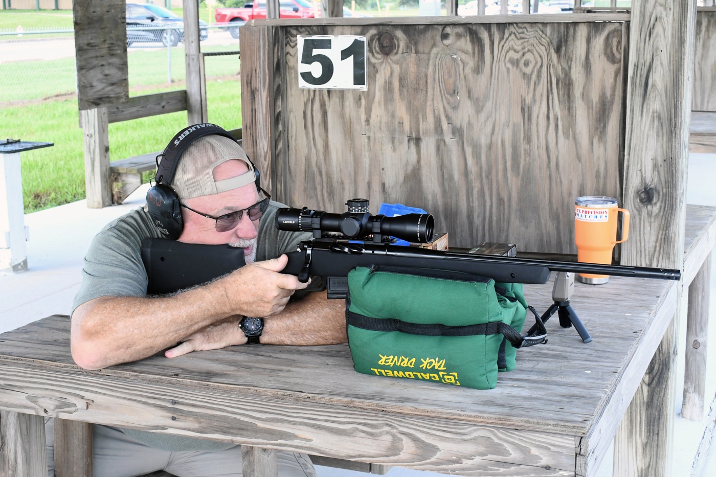 testing the Springfield Armory Model 2020 Waypoint with SG-100 Cerakote finish at an outdoor shooting range