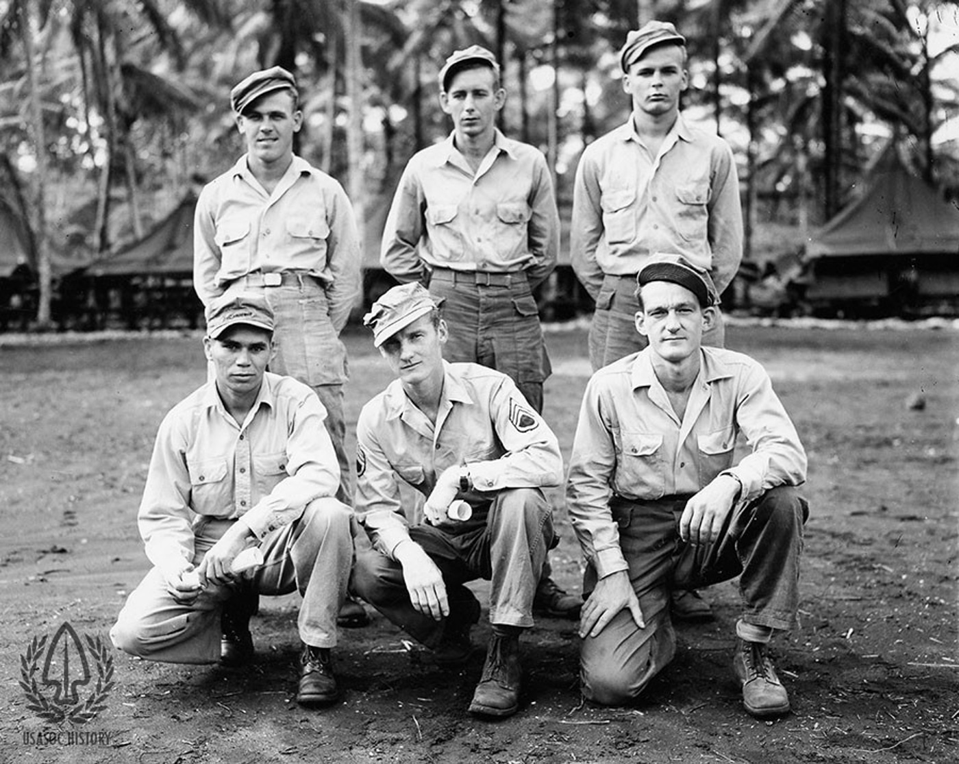 Alamo Scouts team LITTLEFIELD group photo taken after graduating from the Alamo Scout Training Course