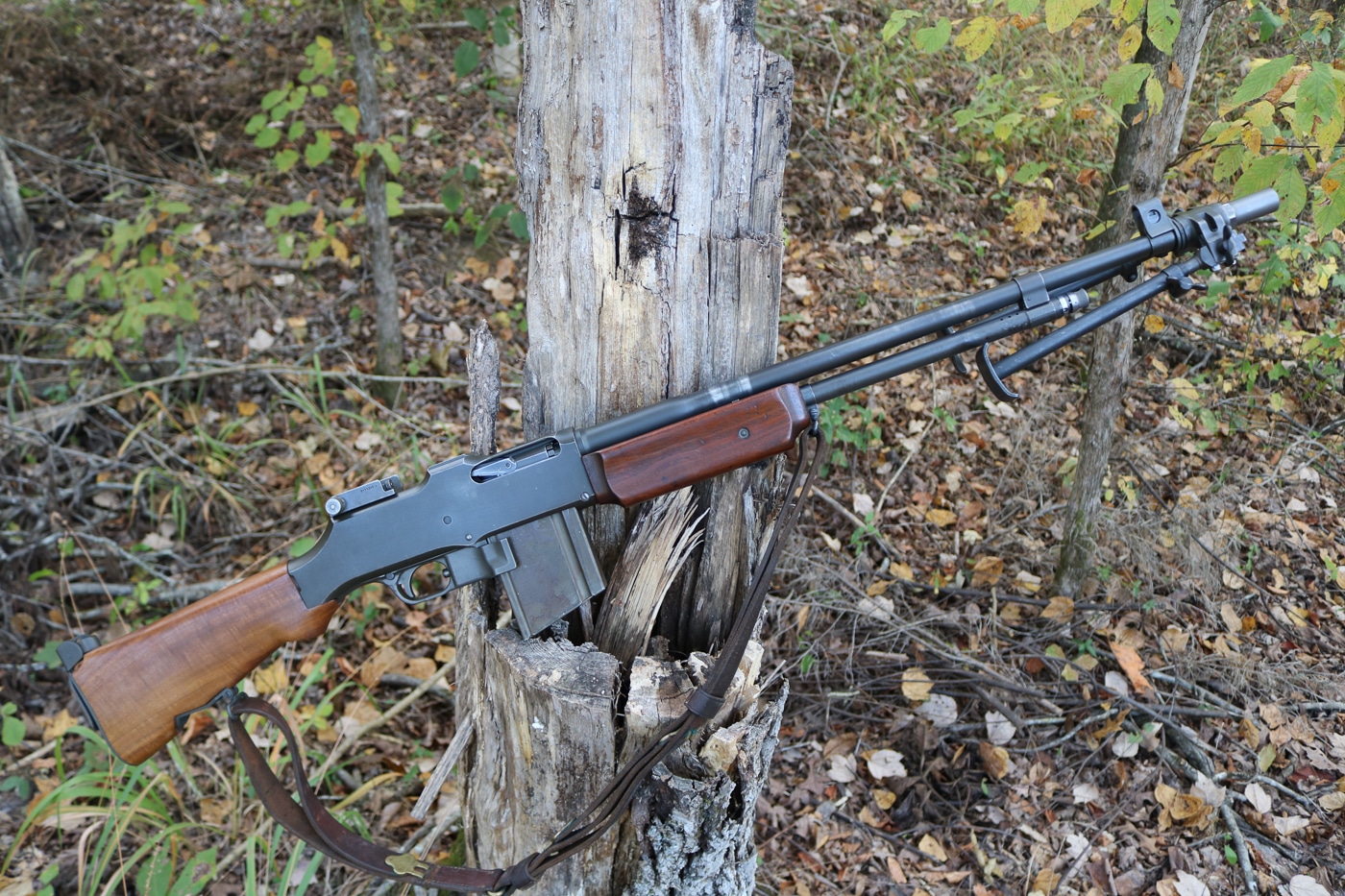M1918 Browning Automatic Rifle that was carried by the author's friend