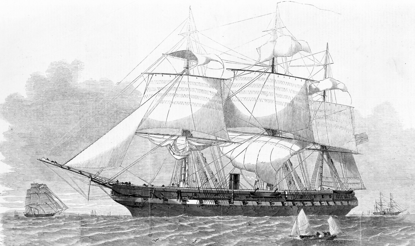 USS Merrimack pre Civil War