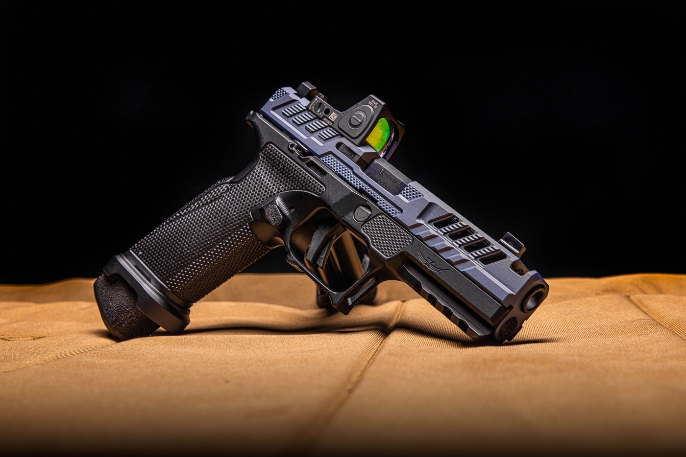 authors pistol he built with a Springfield Echelon COG