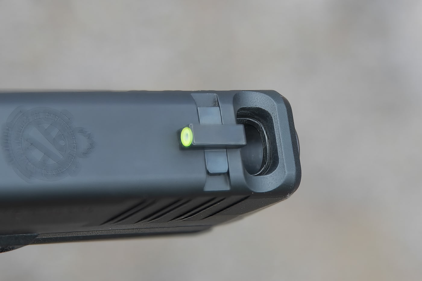 big easy to see front sight on Springfield Armory Hellcat line of pistols make for fast and accurate aiming