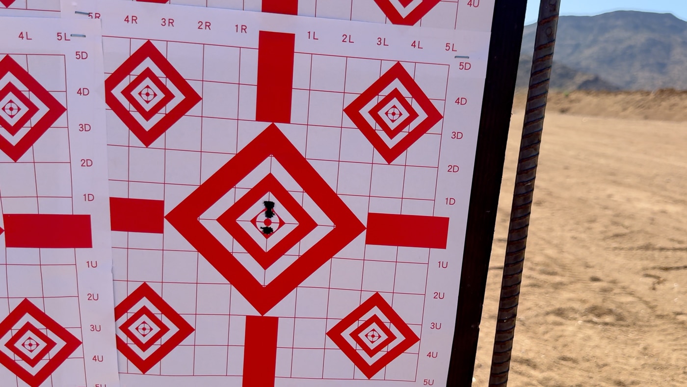 sub .75 MOA group on a paper target that the author shot with his Waypoint rifle